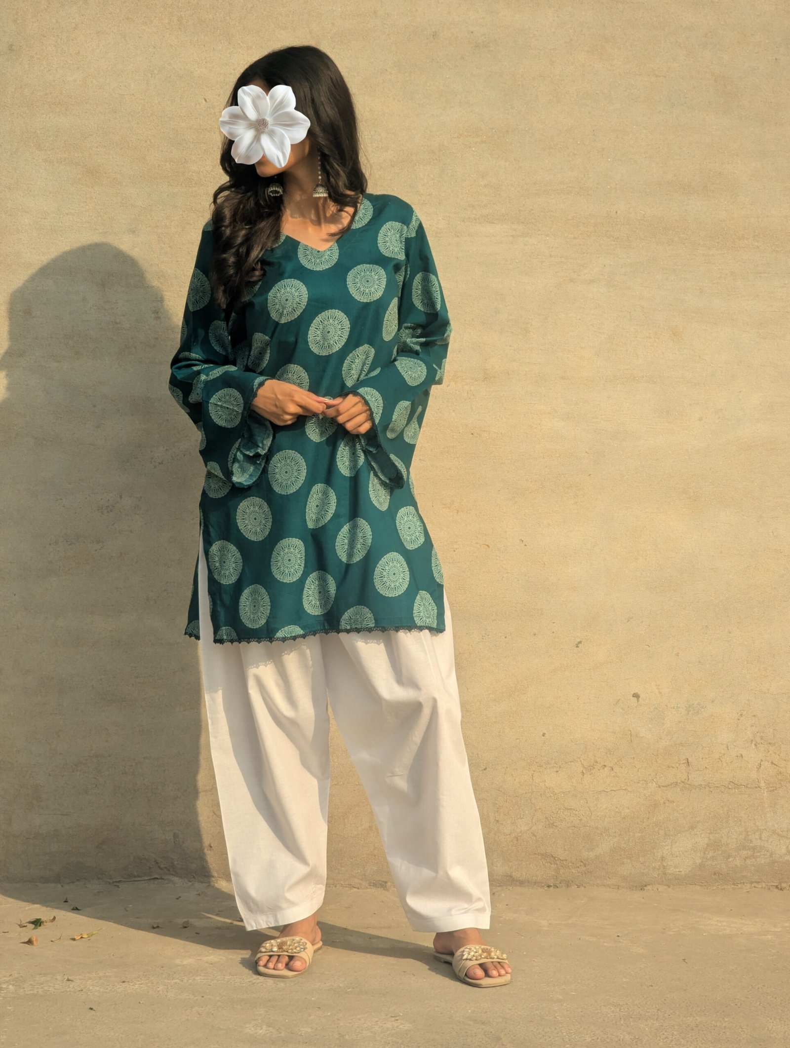 Blue Printed Kurti - Image 3