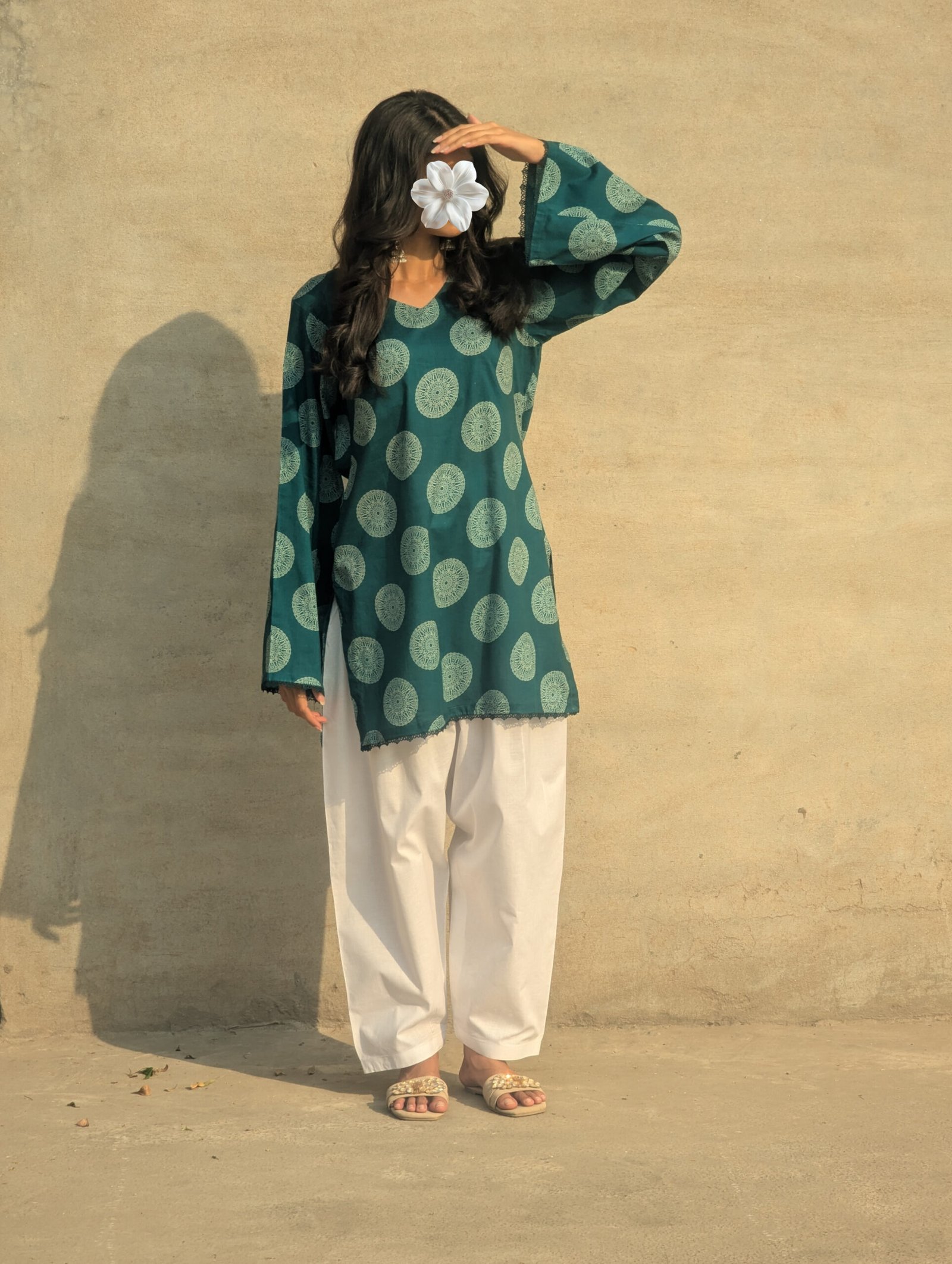 Blue Printed Kurti - Image 2