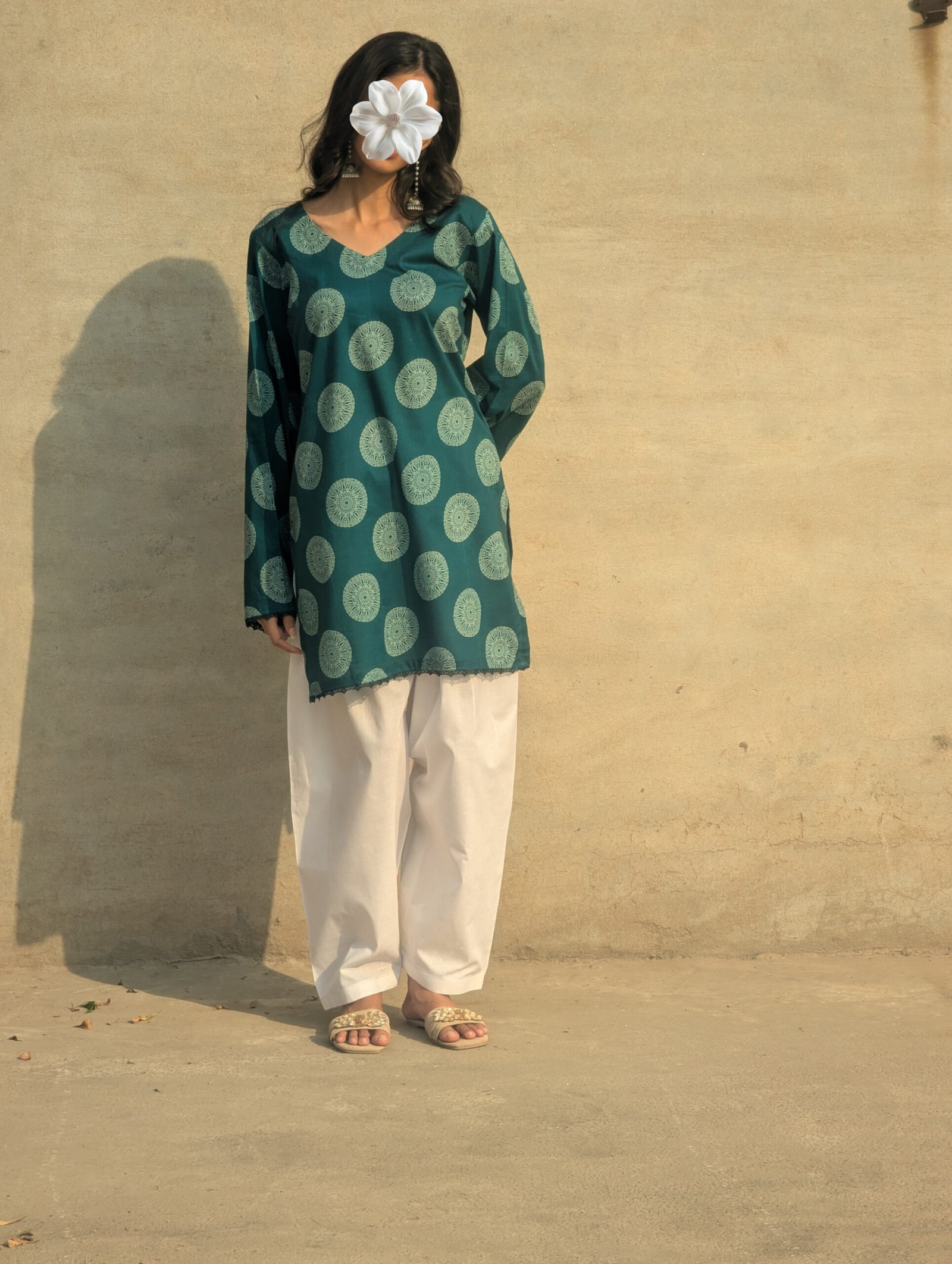 Blue Printed Kurti - Image 4